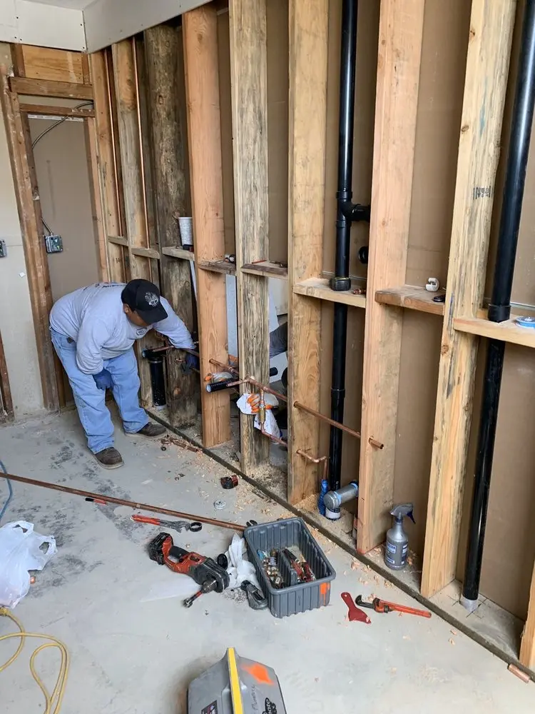 Commercial rough-in plumbing for Water Heater Replacement in Wykertown